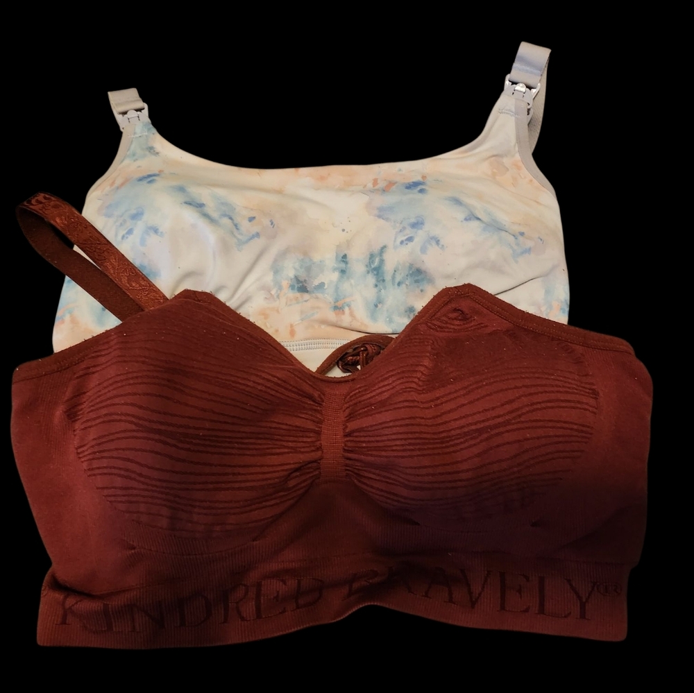 Set Of 2 Kindred Bravely Hands-Free Pumping & Nursing Bras, Sz Med